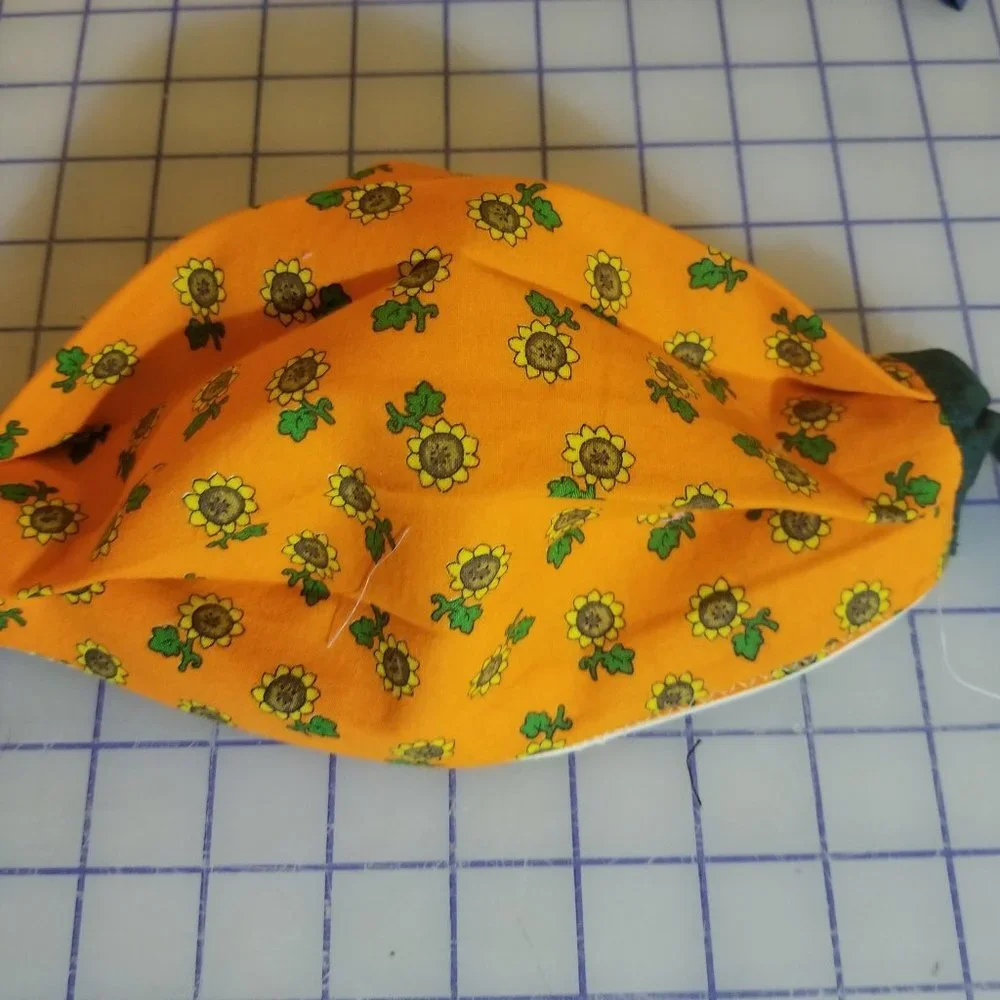 Cloth Face Mask w/ Copper/Silver Filters-Sunflower